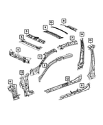 68611864AA - : Cowl Side Reinforcement, Right for Mopar Image