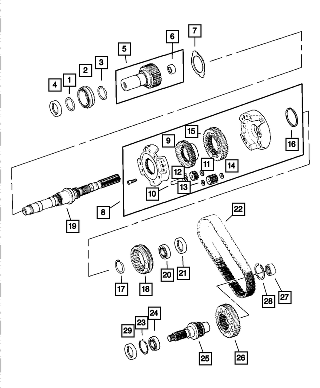 5072458AA - Transfer Case Model 144 [DH7]: Input Gear Bearing for Mopar Image