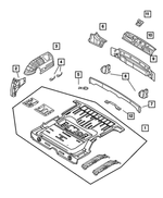 5016289AD - Body Sheet Metal Except Doors: Rear Floor Pan for Mopar Image