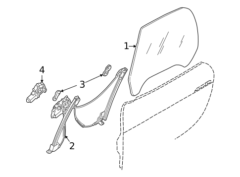 Glass - Door for 2003 BMW Z8 #0