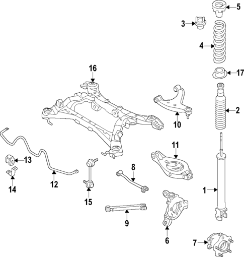 Rear Suspension for 2016 Nissan Murano #0