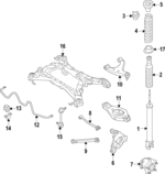 554005AE5F - Suspension: Cross-member for Nissan: Murano Image