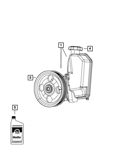 Power Steering Pump and Reservoir for 2009 Jeep Liberty #0