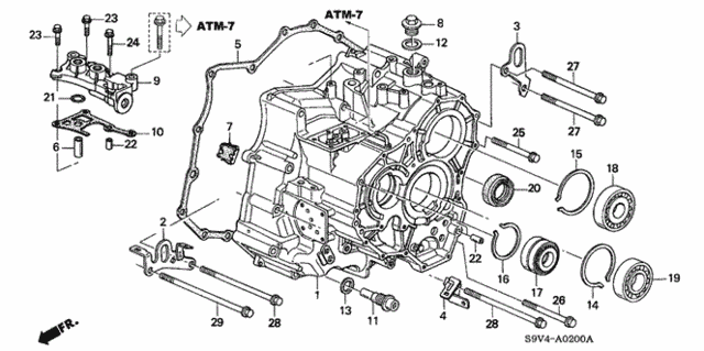 AT Transmission Case (-'04) for 2004 Honda Pilot #0