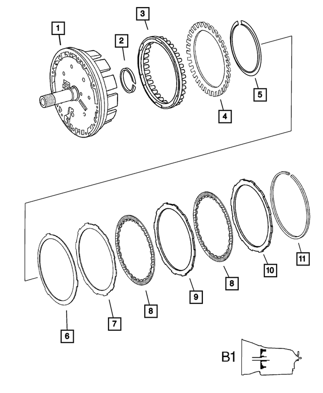 52108023AA - Automatic Transmission 5 Speed [DGJ]: Spring Disc for Mopar Image
