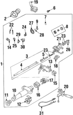 26053407 - Steering: Column Assembly for Pontiac: Grand Am Image