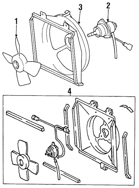 Cooling Fan for 1987 Toyota Corolla #0