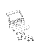 1UT61GW7AA - Electrical: Liftgate Handle for Dodge: Grand Caravan | Ram: C/V Image