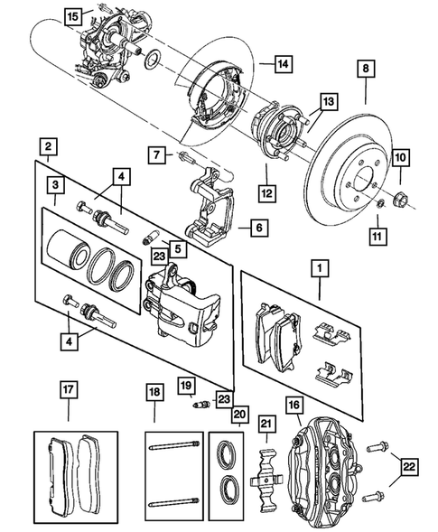 Rear Brakes for 2010 Dodge Challenger #0