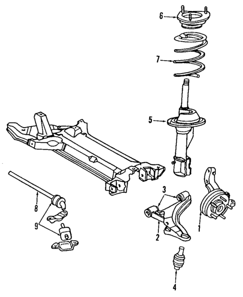 Axle Shaft for 1989 Chrysler TC Maserati #1
