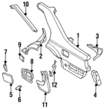 7888155A00 - : Body Side Molding for Nissan: Sentra Image