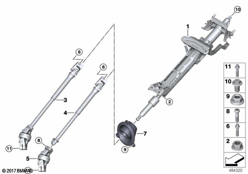 Steering Column for 2022 BMW X3 30iX #0
