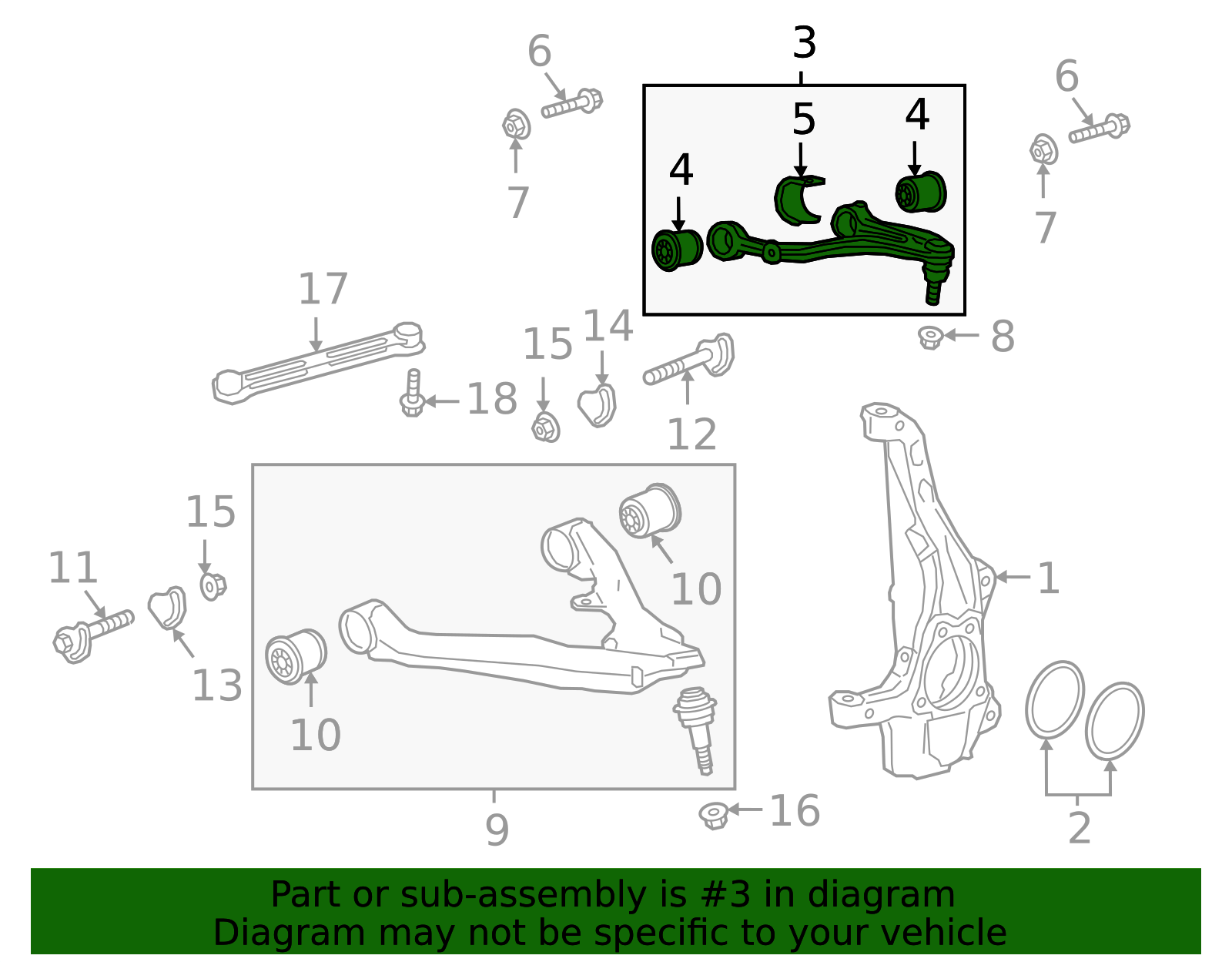 2021-2026 GM Upper Control Arm 85660611 | TascaParts.com