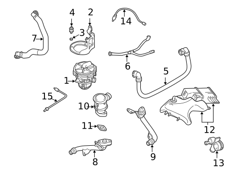 Emission Components for 2003 BMW 745i #0