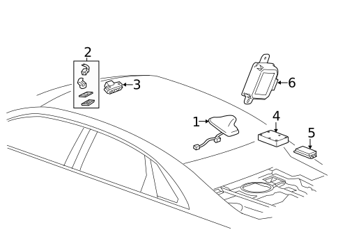 Communication System Components for 2015 Cadillac ATS #1