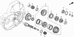 90202PH8000 - Transmission - Manual: NUT, HEX. (23MM) for Honda Image