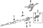 8971359811 - : Steering Lock for Honda: Passport Image