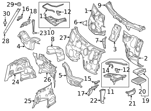Cowl for 2021 Mercedes-Benz C63 AMG #0