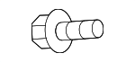 C2P2611 - Electrical: Heat Shield Bolt for Jaguar Image