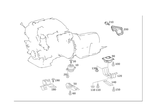 Engine Suspension for 2006 Mercedes-Benz R500 #0