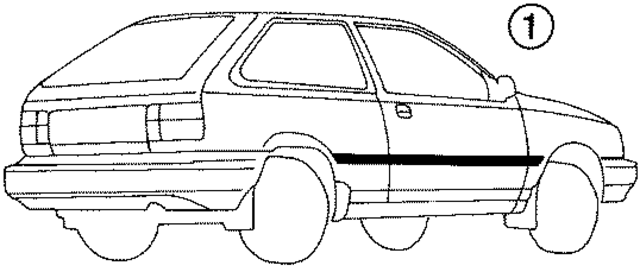 1987  1987 Hyundai Trim Stripe Tape 8770121180