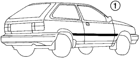 Stripe Tape for 1987 Hyundai Excel #0