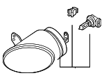 3D0941699C - Electrical: Fog Lamp Assembly for Volkswagen: Phaeton Image