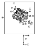4591983AC - 2.7L Gas; Engine: Intake Manifold Plenum for Mopar Image