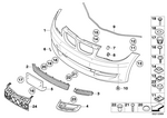 51117178710 - : Grid, Bumper Front for BMW Image