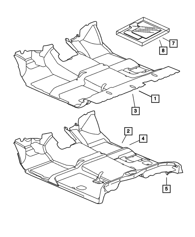 5GS57DX9AI - Interior Trim: Floor Mat for Mopar Image