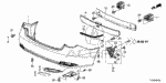 90673SB2000 - Interior/Bumper: NUT, CLIP (6MM) for Acura Image