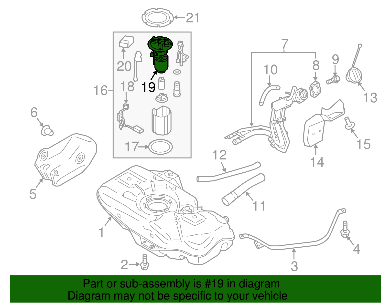 2017-2021 Mitsubishi Fuel Filter 1770A454 | Mitsubishi Parts