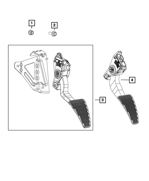 Accelerator Pedal for 2020 Ram 3500 #0