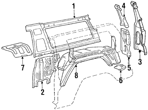 Inner Components for 1985 Mitsubishi Montero #0