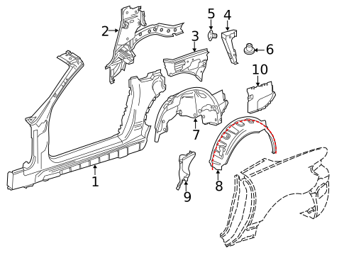 Inner Structure for 2016 Mercedes-Benz SLK55 AMG #0