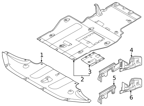 Under Cover & Splash Shields for 2023 Genesis GV80 #0