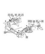 52009878AD - Service Brakes: Brake Hose, Right for Mopar Image