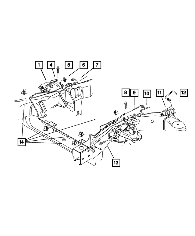 52009878AE - Service Brakes: Brake Hose, Right for Mopar Image