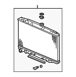 19010RYEA52 - Cooling System: Radiator Assembly for Acura: MDX, ZDX Image