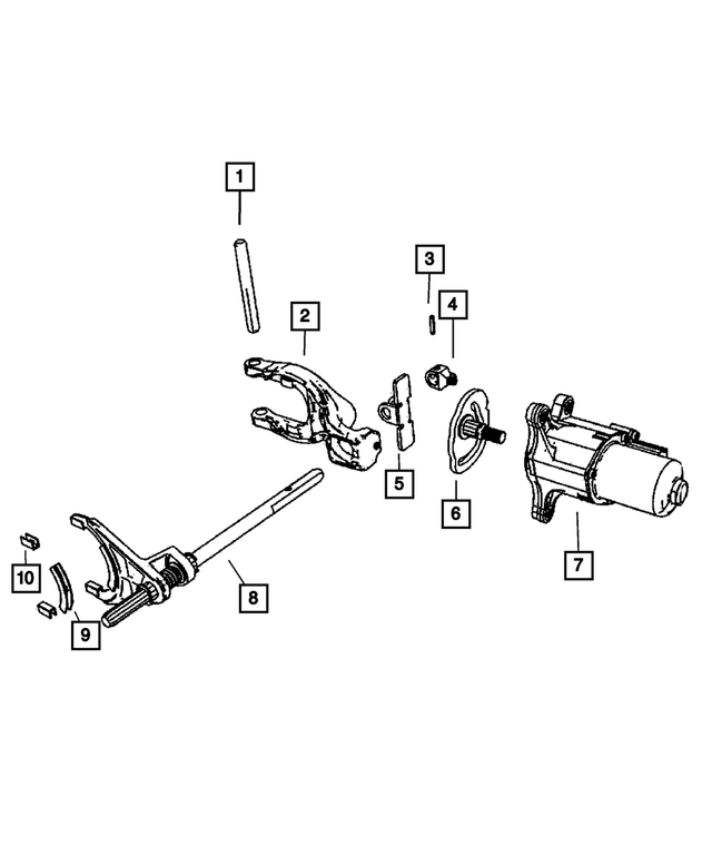 5143769AB - : Transfer Case Sector for Mopar Image