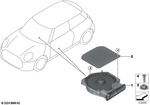 65132622499 - Audio, Navigation, Electronic Systems: Cover for Mini: Cooper, Cooper ALL4, Cooper C, Cooper S, Cooper S ALL4, Cooper SE, JCW, JCW ALL4, JCW GP Image image