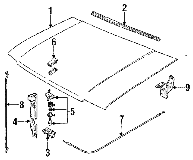 96052410 - Body: Hood for GM Image