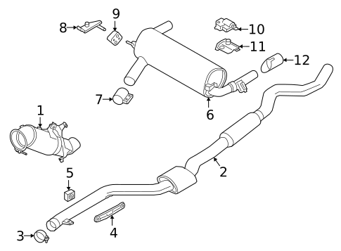 Brackets, Flanges & Hangers for 2016 BMW 340i #0