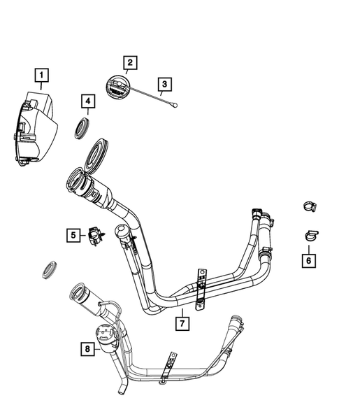 Fuel Tank Filler Tube for 2011 Jeep Liberty #0