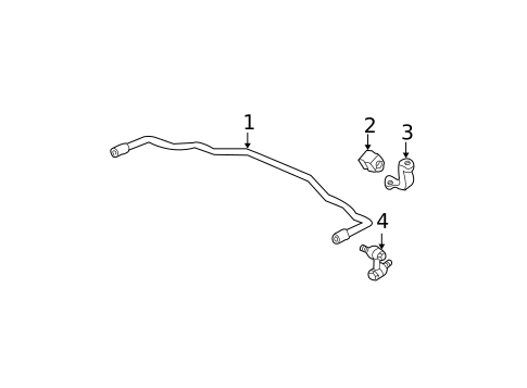 Stabilizer Bar & Components for 2005 Honda CR-V #0