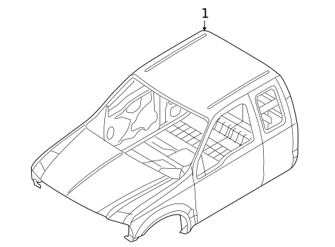 Cab Assembly for 2010 Ford F-250 Super Duty #1