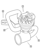 5264878AA - Emission Systems: Leak Detection Pump Bracket for Mopar Image