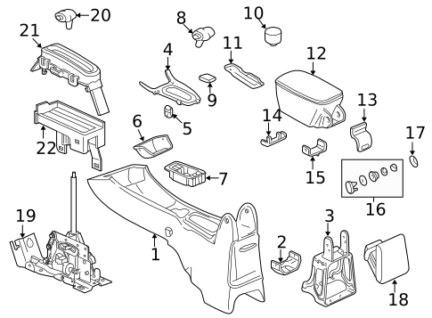 Gear Shift Control for 1999 Chevrolet Malibu #0