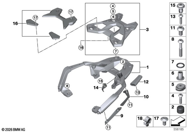 46545A98BA2 - : Covering Rear Right for BMW-Motorrad Image