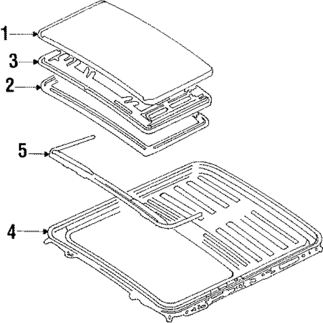B09669810 - : Sunroof Panel for Mazda Image